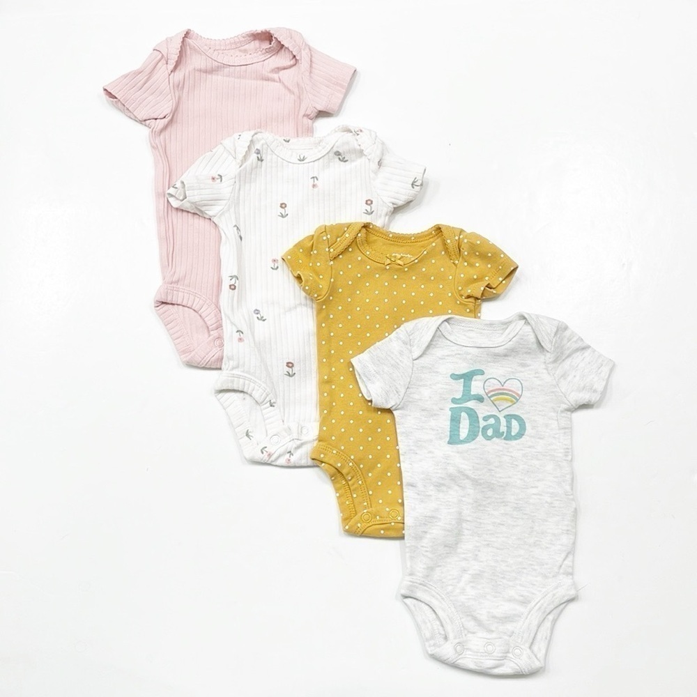 Carter's baby girls short sleeve bodysuits